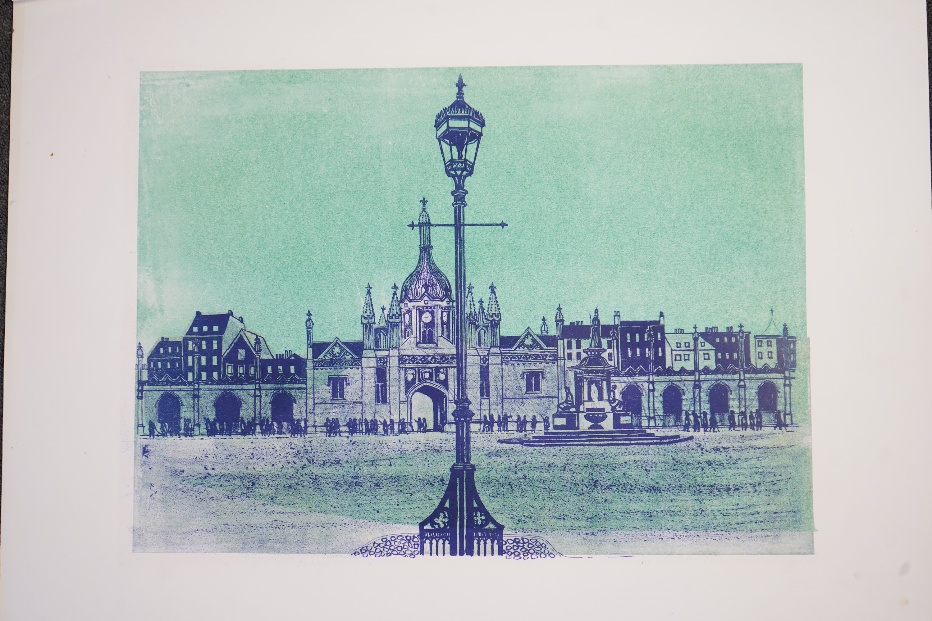 Robert Tavener RE, 1920-2004, 'King's College Gateway (Cambridge Series)'